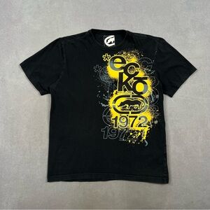 Ecko Unlimited Black and Yellow Graphic T-Shirt